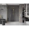 Mexen Velar Duo drzwi prysznicowe rozsuwane 180 cm, transparent, złote szczotkowane - 871-180-000-02-55