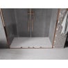Mexen Velar Duo drzwi prysznicowe rozsuwane 180 cm, transparent, różowe złoto - 871-180-000-02-60