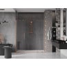 Mexen Velar Duo drzwi prysznicowe rozsuwane 170 cm, transparent, miedź szczotkowana - 871-170-000-02-65