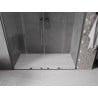 Mexen Velar Duo drzwi prysznicowe rozsuwane 200 cm, transparent, gun gray szczotkowany - 871-200-000-02-66