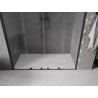 Mexen Velar Duo drzwi prysznicowe rozsuwane 180 cm, transparent, czarne - 871-180-000-02-70