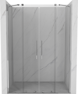 Mexen Velar Duo drzwi prysznicowe rozsuwane 150 cm, transparent, chrom - 871-150-000-02-01