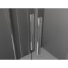 Mexen Velar Duo drzwi prysznicowe rozsuwane 150 cm, transparent, chrom - 871-150-000-02-01