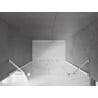 Mexen Velar Duo drzwi prysznicowe rozsuwane 140 cm, transparent, białe - 871-140-000-02-20