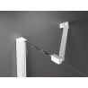 Mexen Velar Duo drzwi prysznicowe rozsuwane 140 cm, transparent, białe - 871-140-000-02-20