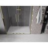 Mexen Velar Duo drzwi prysznicowe rozsuwane 140 cm, transparent, złote - 871-140-000-02-50