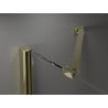 Mexen Velar Duo drzwi prysznicowe rozsuwane 140 cm, transparent, złote - 871-140-000-02-50