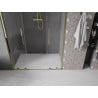 Mexen Velar Duo drzwi prysznicowe rozsuwane 150 cm, transparent, złote - 871-150-000-02-50