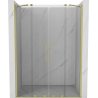 Mexen Velar Duo drzwi prysznicowe rozsuwane 150 cm, transparent, złote szczotkowane - 871-150-000-02-55