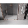 Mexen Velar Duo drzwi prysznicowe rozsuwane 160 cm, transparent, miedź szczotkowana - 871-160-000-02-65
