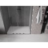 Mexen Velar Duo drzwi prysznicowe rozsuwane 140 cm, transparent, gun gray szczotkowany - 871-140-000-02-66