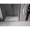 Mexen Velar Duo drzwi prysznicowe rozsuwane 140 cm, transparent, czarne - 871-140-000-02-70