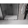 Mexen Velar Duo drzwi prysznicowe rozsuwane 150 cm, transparent, czarne - 871-150-000-02-70