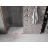 Mexen Velar drzwi prysznicowe rozsuwane 120 cm, transparent, różowe złoto - 871-120-000-01-60