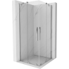 Mexen Velar Duo kabina prysznicowa rozsuwana 80 x 80 cm, transparent, chrom - 871-080-080-02-01