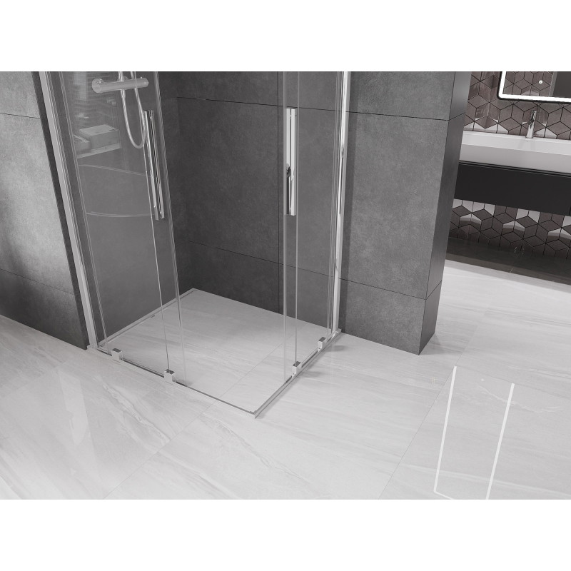 Mexen Velar Duo kabina prysznicowa rozsuwana 90 x 80 cm, transparent, chrom - 871-090-080-02-01