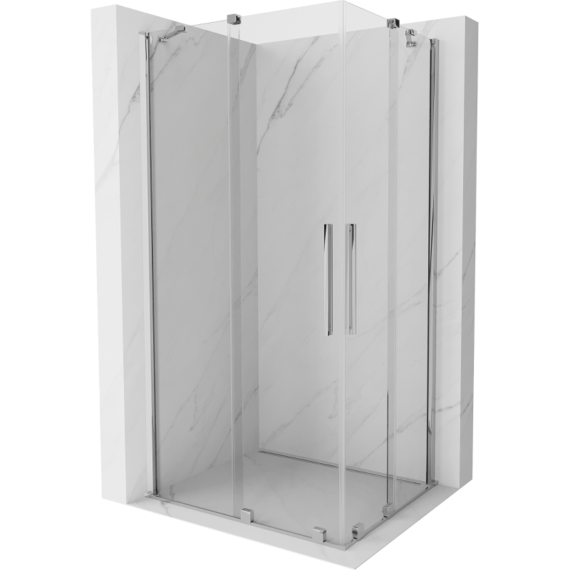 Mexen Velar Duo kabina prysznicowa rozsuwana 100 x 90 cm, transparent, chrom - 871-100-090-02-01