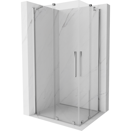 Mexen Velar Duo kabina prysznicowa rozsuwana 100 x 90 cm, transparent, chrom - 871-100-090-02-01