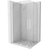 Mexen Velar Duo kabina prysznicowa rozsuwana 90 x 80 cm, transparent, biała - 871-090-080-02-20