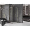 Mexen Velar Duo kabina prysznicowa rozsuwana 80 x 80 cm, transparent, złota - 871-080-080-02-50