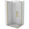 Mexen Velar Duo kabina prysznicowa rozsuwana 90 x 80 cm, transparent, złota - 871-090-080-02-50