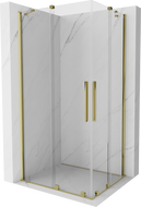 Mexen Velar Duo kabina prysznicowa rozsuwana 100 x 90 cm, transparent, złota - 871-100-090-02-50