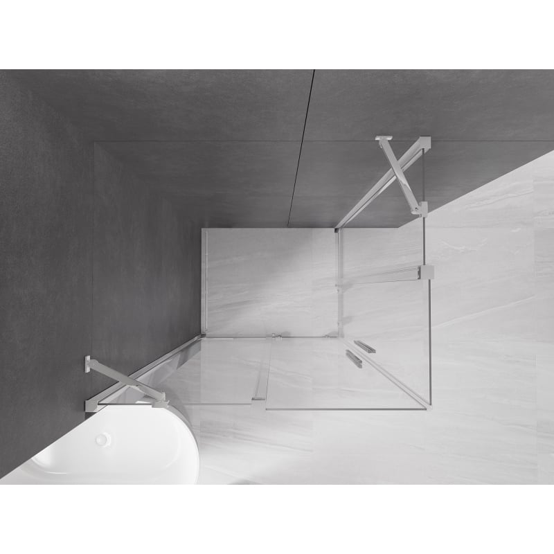 Mexen Velar Duo kabina prysznicowa rozsuwana 100 x 90 cm, transparent, chrom - 871-100-090-02-01