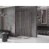 Mexen Velar Duo kabina prysznicowa rozsuwana 100 x 90 cm, transparent, różowe złoto - 871-100-090-02-60