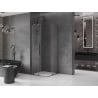Mexen Velar Duo kabina prysznicowa rozsuwana 100 x 100 cm, transparent, gun gray szczotkowany - 871-100-100-02-66