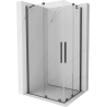 Mexen Velar Duo kabina prysznicowa rozsuwana 100 x 90 cm, transparent, gun gray szczotkowany - 871-100-090-02-66