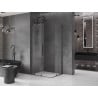 Mexen Velar Duo kabina prysznicowa rozsuwana 100 x 90 cm, transparent, gun gray szczotkowany - 871-100-090-02-66