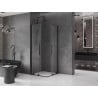 Mexen Velar Duo kabina prysznicowa rozsuwana 100 x 100 cm, transparent, czarna - 871-100-100-02-70