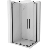 Mexen Velar Duo kabina prysznicowa rozsuwana 90 x 80 cm, transparent, czarna - 871-090-080-02-70