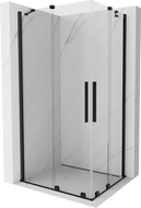 Mexen Velar Duo kabina prysznicowa rozsuwana 100 x 90 cm, transparent, czarna - 871-100-090-02-70