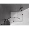 Mexen Velar Duo kabina prysznicowa rozsuwana 100 x 90 cm, transparent, czarna - 871-100-090-02-70