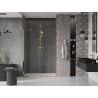 Mexen Velar Duo drzwi prysznicowe rozsuwane 140 cm, transparent, złote - 871-140-000-02-50