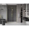Mexen Velar Duo drzwi prysznicowe rozsuwane 140 cm, transparent, złote szczotkowane - 871-140-000-02-55