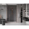 Mexen Velar Duo drzwi prysznicowe rozsuwane 140 cm, transparent, różowe złoto - 871-140-000-02-60