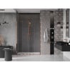 Mexen Velar Duo drzwi prysznicowe rozsuwane 140 cm, transparent, różowe złoto - 871-140-000-02-60