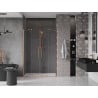Mexen Velar Duo drzwi prysznicowe rozsuwane 160 cm, transparent, miedź szczotkowana - 871-160-000-02-65