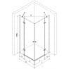 Mexen Roma Duo kabina prysznicowa uchylna 90 x 70 cm, transparent, chrom - 854-090-070-02-00