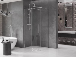 Mexen Velar kabina prysznicowa rozsuwana 90 x 85 cm, transparent, chrom - 871-090-085-01-01
