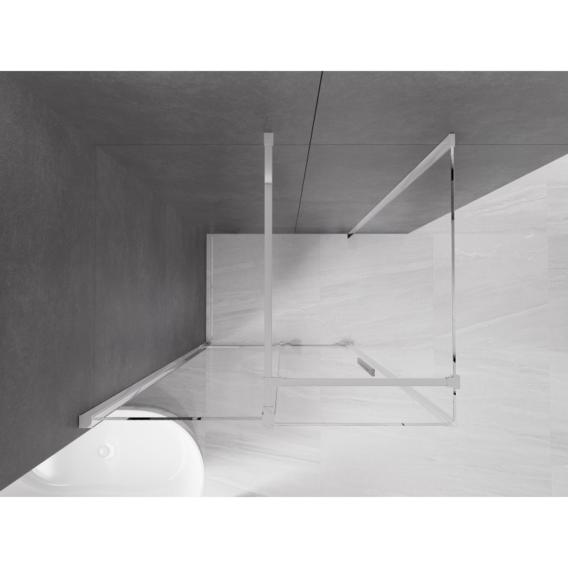 Mexen Velar kabina prysznicowa rozsuwana 120 x 90 cm, transparent, chrom - 871-120-090-01-01