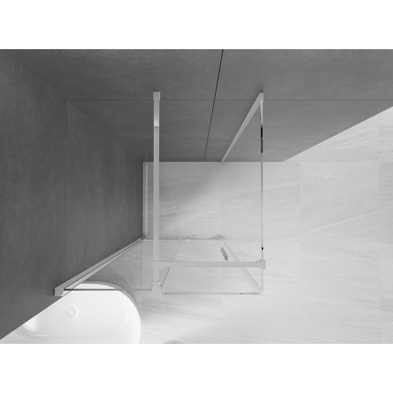 Mexen Velar kabina prysznicowa rozsuwana 120 x 120 cm, transparent, chrom - 871-120-120-01-01