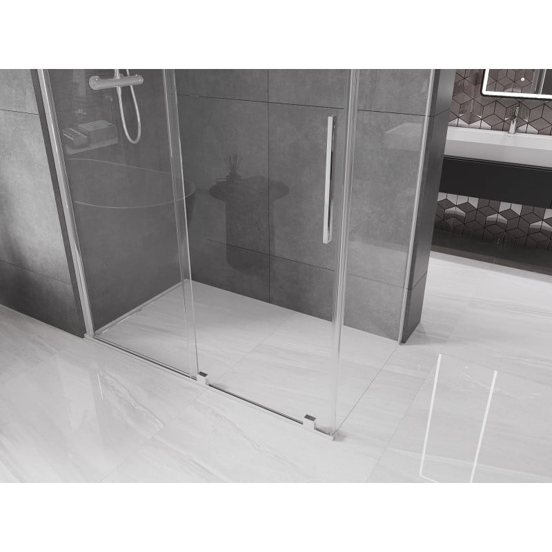 Mexen Velar kabina prysznicowa rozsuwana 160 x 75 cm, transparent, chrom - 871-160-075-01-01