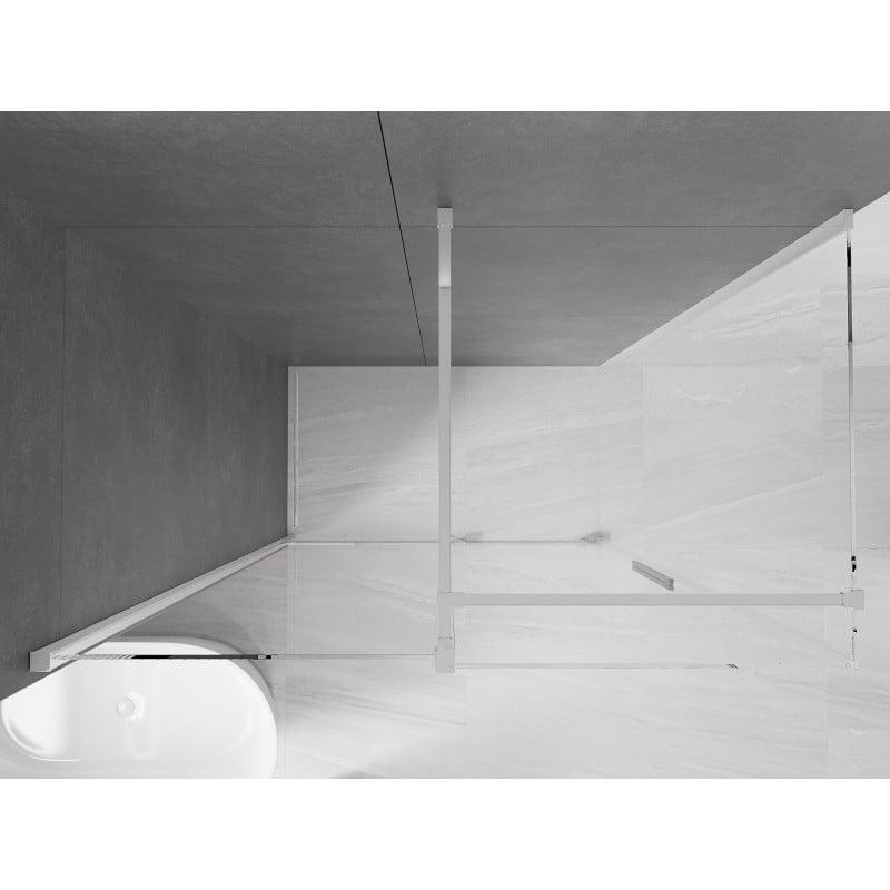 Mexen Velar kabina prysznicowa rozsuwana 160 x 75 cm, transparent, chrom - 871-160-075-01-01
