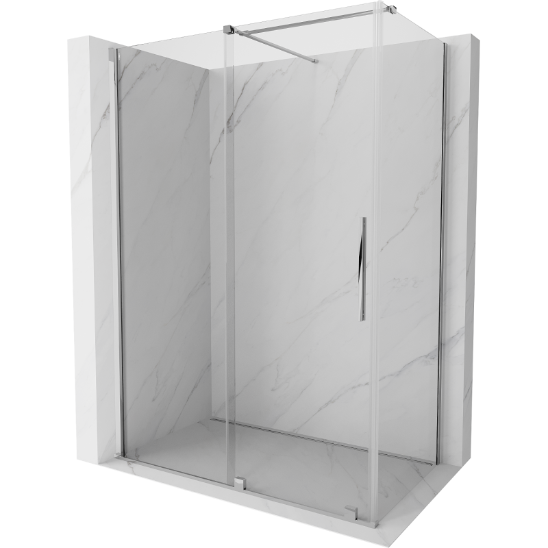 Mexen Velar kabina prysznicowa rozsuwana 130 x 70 cm, transparent, chrom - 871-130-070-01-01