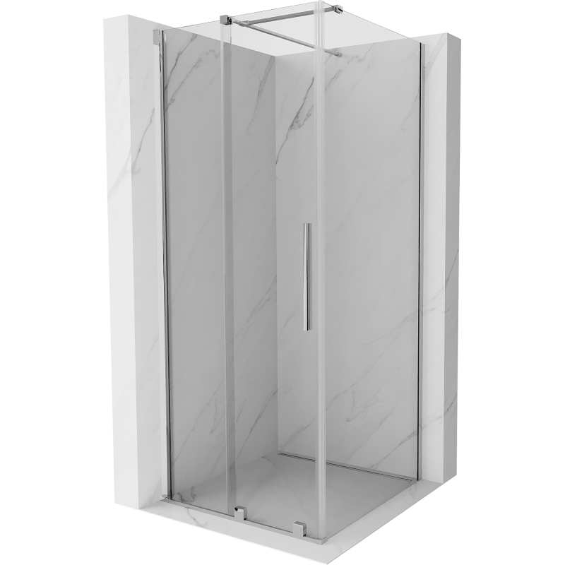 Mexen Velar kabina prysznicowa rozsuwana 110 x 110 cm, transparent, chrom - 871-110-110-01-01