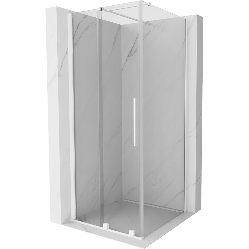 Mexen Velar kabina prysznicowa rozsuwana 120 x 120 cm, transparent, biała - 871-120-120-01-20