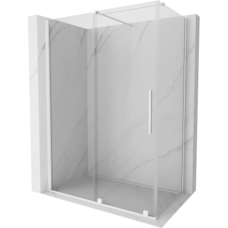 Mexen Velar kabina prysznicowa rozsuwana 150 x 85 cm, transparent, biała - 871-150-085-01-20